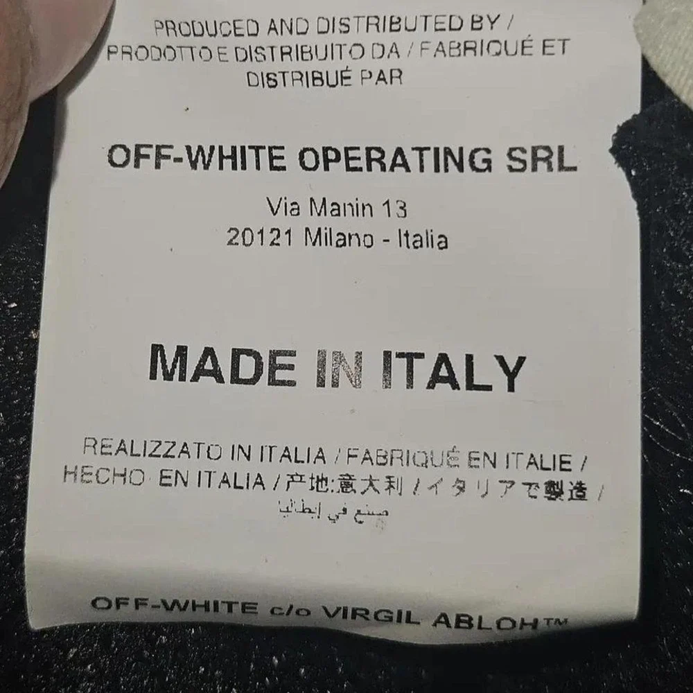Off White Virgin Abloh‎ black fleece - Picture 7 of 9